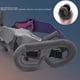 thumbnail image 3 of CUBIERTA DE COJÍN DE CARA, Gafas Voladoras Almohadillas Antideslizantes de Luces de Luz Efectivas que Bloquea la esponable reutilizable para Vuelo, 3 of 7