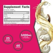 Ketologic MCT Oil (180 Softgels) (60 Servings) (3,000MG MTC Oil per Serving) - Medium Chain Triglycerides Softgels