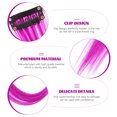 thumbnail image 2 of 10 Pcs Straight Hair Extensions Clip in Children's Place Girls Clothes Plain Color Hairpiece Accessories for Blue Wig High Temperature Wire, 2 of 6