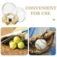 thumbnail image 3 of MRLESS Clear Baseball Display Case Holder with Gold Base Stand Transparent Cover for Sports Memorabilia Party, 3 of 6