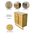 thumbnail image 6 of Eccostyle Bamboo 20.5 in. Bathroom 2 Door Wall Mount Cabinet, Natural, 6 of 7