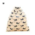 thumbnail image 1 of pitrice Cotton Blend Linen Home Storage Travel Use Printing Bag with the Drawstring, 1 of 9