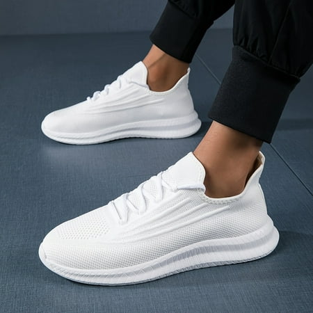 

SHENZHYIXINC Breathable Lightweight Men‘s Casual Slip-on Sneakers with Non-slip Soft Sole for Comfy Outdoor Jogging Camping and Hiking in All Seasons.