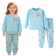 thumbnail image 6 of NIEWTR Children Long Sleeve Outfit Toddler Baby Clothes Soft T-Shirt + Stretchy Full Length Pants Breathable Pajamas for 2T-6T Casual Gift Set(A-Light Blue,5-6 Years), 6 of 8