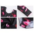 thumbnail image 3 of GYRATEDREAM Gymnastics Leotards for Girls Dance Outfits Long Sleeves Jellyfish Print Dancewear Dance Leotards Bodysuit for 160 Black, 3 of 5