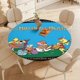 thumbnail image 4 of Los osos montañeses-theme Fitted Round Tablecloths Elastic Edged Table Covers Waterproof Table Cloth for Kitchen Holiday Party Tables Decor 150cm, 4 of 6