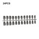 thumbnail image 4 of Jumpingount 24 piezas de uñas postizas en forma de ataúd, elegantes herramientas de manicura, pestañas adhesivas, decoraciones DIY, suministros de belleza Type3 NO3 Jumpingount CE012050-07, 4 of 6