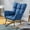 Blue-1, variant on Modern Nursery Rocking Chair,Upholstered Glider Chair with High Backrest,Comfy Side Chair Rocker Accent Armchair with Solid Wood Legs for Living Room