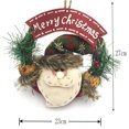 thumbnail image 2 of Corona decorativa para puerta, corona para puerta de Papá Noel, corona navideña para puerta de entrada, utilizada para puerta, ventana, decoración de accesorios para fiesta navideña 22 x 22 x 4 cm, 2 of 6