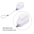 thumbnail image 5 of Uxcell 1.96 x 1.28 x 0.6'' Retractable Cable Lock Remote Control Anti Lost Rope 600g Plastic White 2pcs, 5 of 6