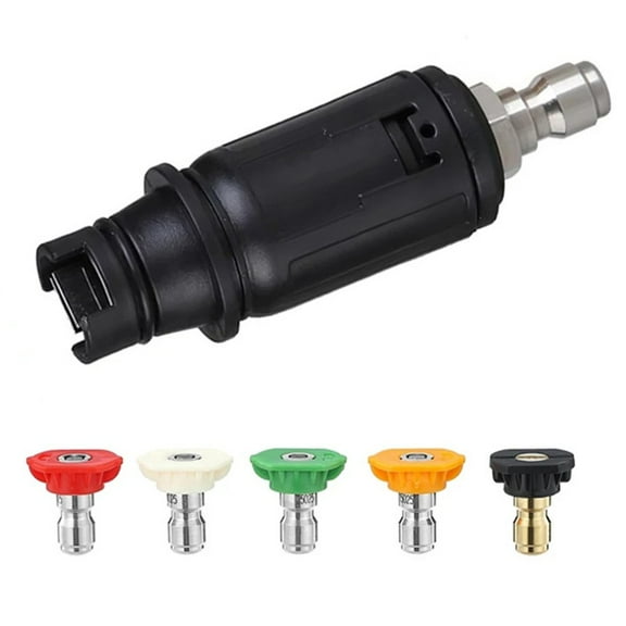 Whatever You Like-Adjustable Pressure Washer Nozzle 3000 PSI with 5 Tips, Variable Spray Pattern 0-60 Degrees, Quick Connect Fitting for Most Wands, Car Wash and Driveway Cleaning"}