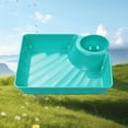 thumbnail image 6 of Dumpling Plate with Dipping Saucer Dish Non-slip Stackable for Snacks Desserts Sushi Tray, 6 of 10