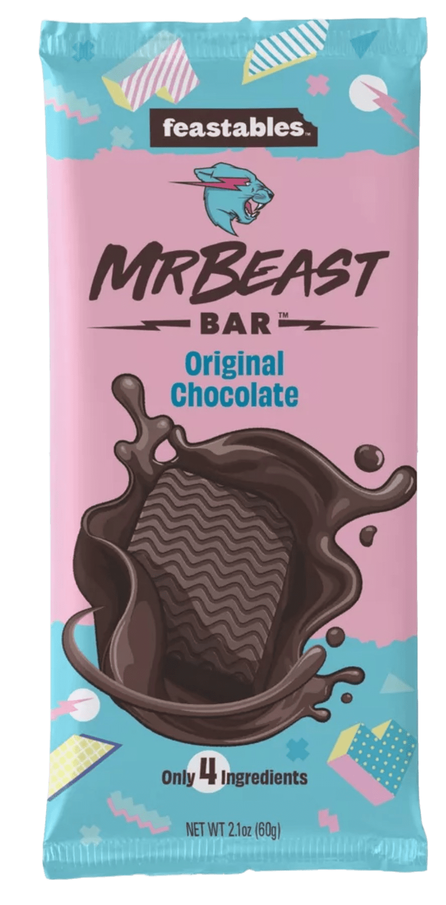 Feastables Mr Beast Milk Chocolate, Deez Nutz Peanut Butter Milk