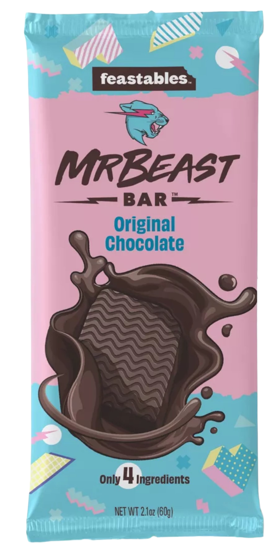 Feastables Mr Beast Milk Chocolate, Deez Nutz Peanut Butter Milk