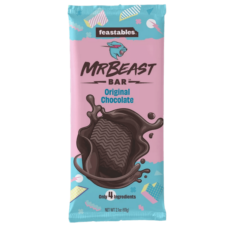 NEW MR BEAST FEASTABLES CRUNCH CHOCOLATE BARS TWO PACK