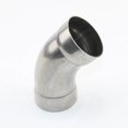 thumbnail image 1 of 304 Stainless Steel 45 Degree Exhaust Pipe Muffler Inner Diameter 51mm 63mm Welded Elbow, High Pressure Corrosion Resistance~12824, 1 of 1