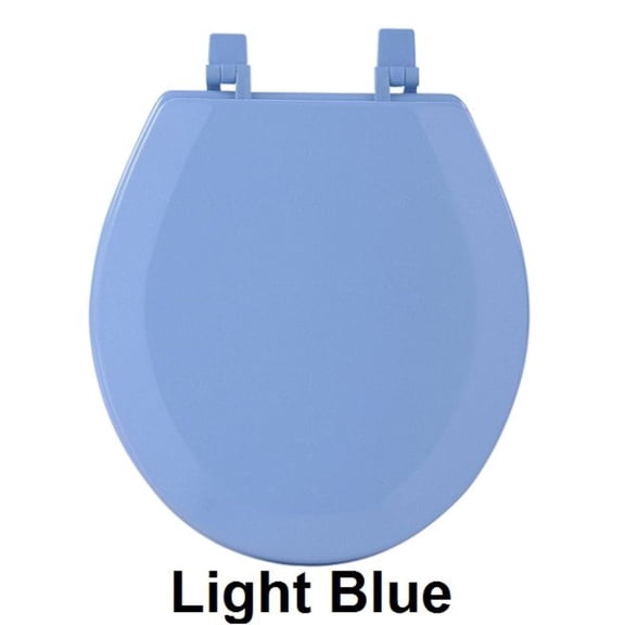 Ergode Fantasia 17 Inch Standard Wood Toilet Seat - Light Blue