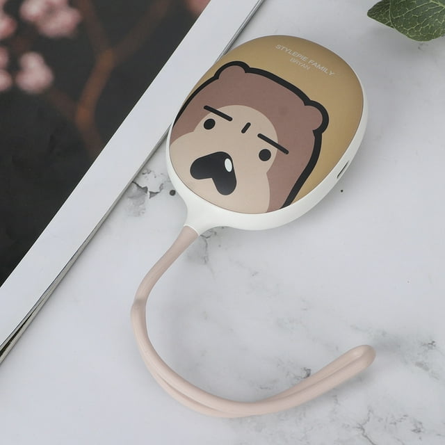 LED Hand Warmer, Cute Animal Pattern Hand Warmer With LED Lamp USB Charging Hand Warmer, For Home Bryan