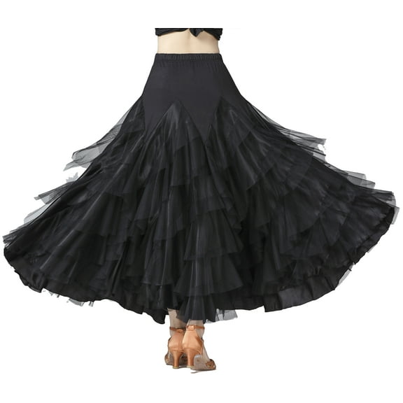 Women Ballroom Dance Skirt Standard Performance Party Waltz Dancing Wear