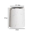 thumbnail image 3 of Baoblaze Open Top Trash Can Dustbin Portable Garbage Can for Home Restroom Study Room White 12L, 3 of 8