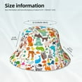 thumbnail image 6 of Kll Animals Bucket Hat For Women Men Packable Travel Beach Sun Hat Outdoor Rave Accessories Reflective Fisherman Cap, 6 of 9