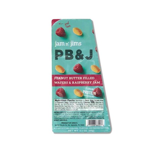 Jam N Jims KHFM00334726 2 oz Peanut Butter Filled Wafers & Raspberry