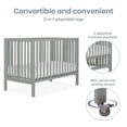 thumbnail image 4 of Dream On Me Quinn Full-Size Folding Crib, Removable Wheels, Modern Nursey, Adjustable Mattress Support, Patent Folding System in Cool Gray, 4 of 9