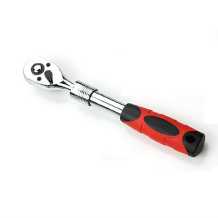 

72-Tooth Adjustable Socket Ratchet Wrench 1/4 inch Extendable Telescopic Socket Spanner Torque Wrench Quick Release