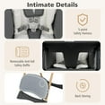 thumbnail image 3 of INFANS Baby High Chair, High Chairs for Babies & Toddlers with Adjustable Height Backrest Footrest Removable Tray, Easy to Clean PU Seat Convertible Quick Folding Portable Highchair, 3 of 9