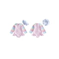 thumbnail image 2 of BemeyourBBs Toddler Baby Girl Heart Swimsuit Infant Bathing Suit One-Piece Swimsuits With Sun Hat Set Ruffle Rash Guard Long Sleeve Swimwear Summer Beach Wear, 2 of 9