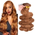 thumbnail image 1 of Paquetes de cabello humano Auokmar Brown Body Wave, 3 x 28 — 32 cm, 8 A, 1 of 6