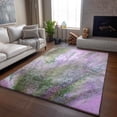 thumbnail image 6 of Addison Rugs Mayfield Washable Contemporary Watercolors Purple Rectangle Rug, 5' x 7'6", 6 of 6
