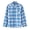 Blue, variant on Boy's Flannel Button Down Long Sleeve Plaid Shirt Navy 5/6