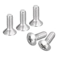 thumbnail image 1 of Unique Bargains Vis de Machine Phillips Tête Ovale M4x10mm, Lot de 100 Vis de Comptoir Légèrement Surélevées en Acier Inoxydable 304, 1 of 5