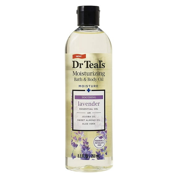 Dr. Teal's Body and Bath Oil Lavender, 8.8-Ounce, 6-Count
