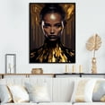 thumbnail image 2 of Designart Sensual Liquid Gold Woman III Floating Frame Wall Art, 2 of 5