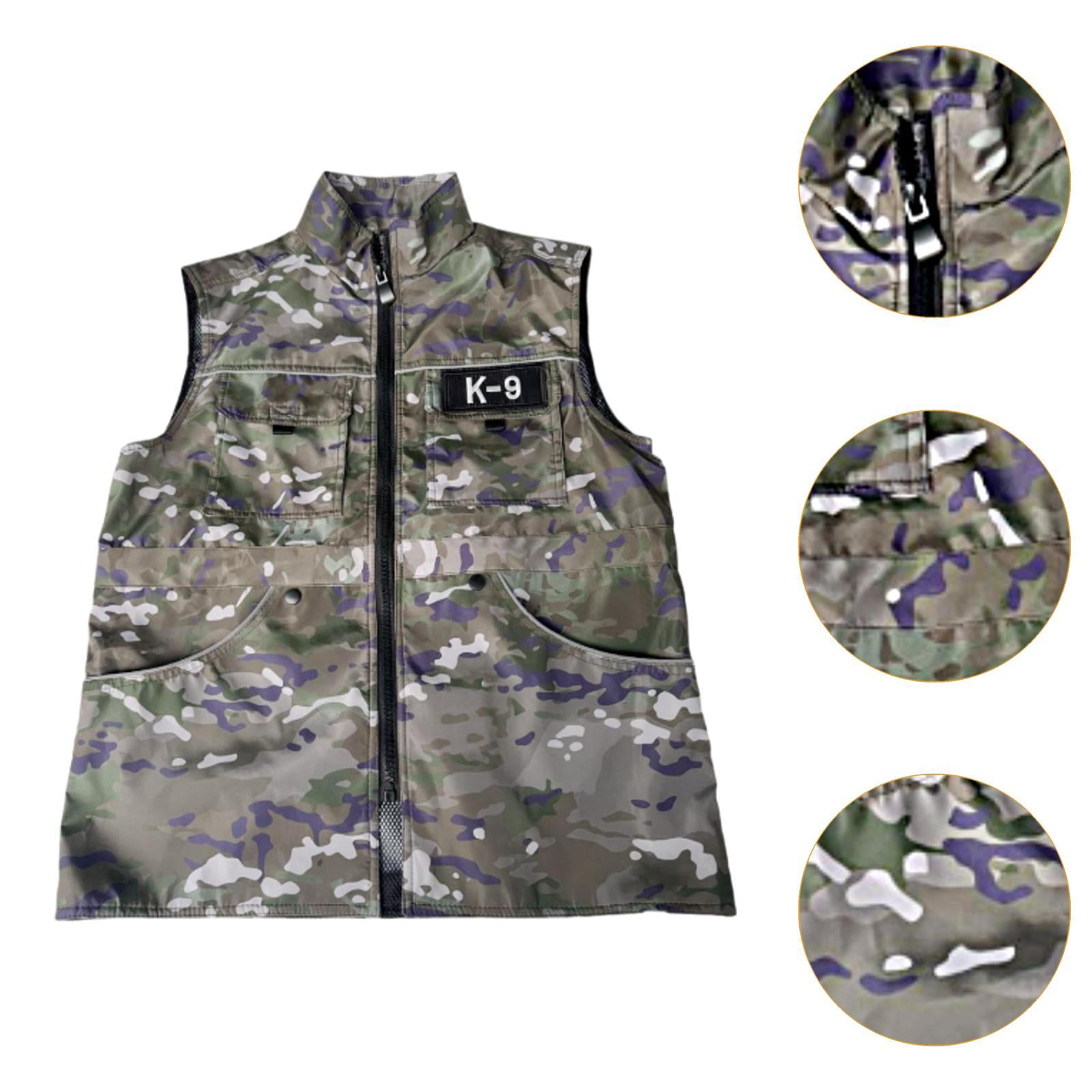 balikha Dog Handler Training Vest Obedience Vest Dog Clothes Sleeveless Pet Owner Jacket Dog Cloth M