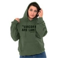 thumbnail image 3 of Unicorns Are Lame Said Nobody Ever Hoodie Sweatshirt Women Brisco Brands S, 3 of 6
