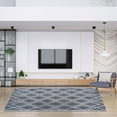 Diamond Lattice Indoor/ Outdoor Area Rug, 6' x 9', Grey - Walmart.com