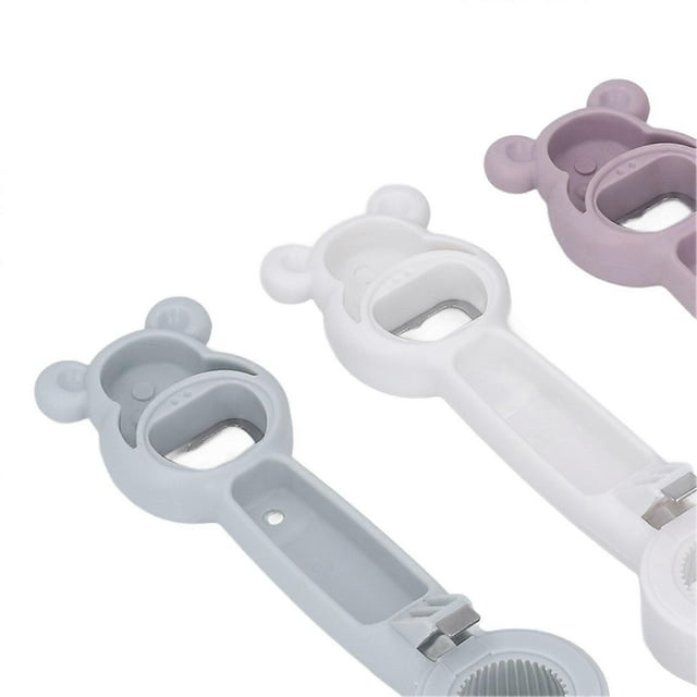 8Pcs Can Opener 4 in 1 Multifunction Easy Operation Sturdy Plastic Metal Bottle Opener for Wine Beer Canned Food
