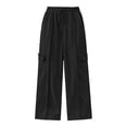 thumbnail image 4 of ClodeEU Women Elastic High Waist Wide Leg Sweatpants ,Casual Loose Pant with Pcokets ,Women's Plus S, 4 of 9