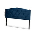 thumbnail image 6 of Baxton Studio Leone Modern and Contemporary Navy Blue Velvet Fabric Upholstered Queen Size Headboard,Wholesale Interiors, 6 of 7