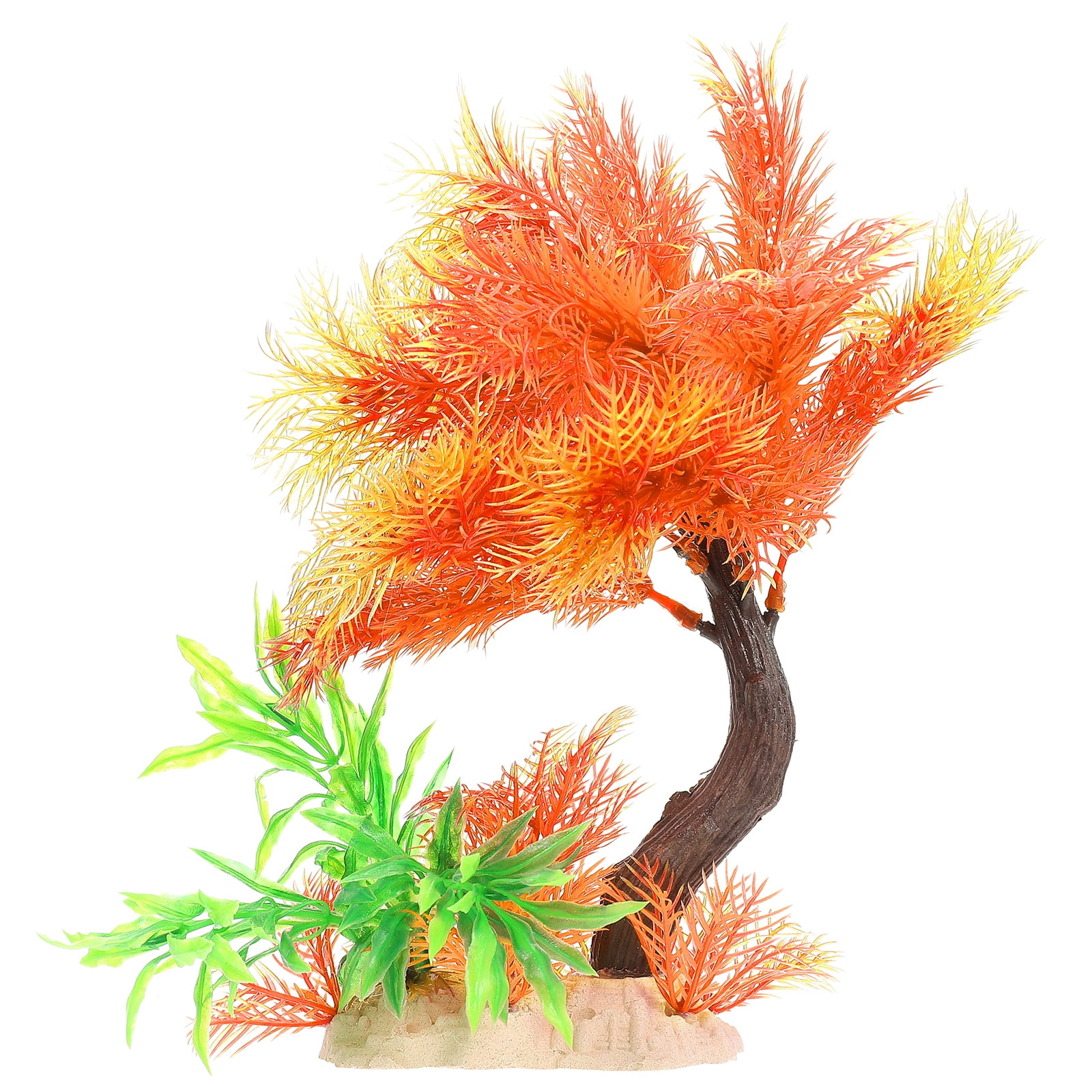 Aquarium Tank Fish Plants Artificial Plant Decor Grass Fake Water Tree Plastic Underwater