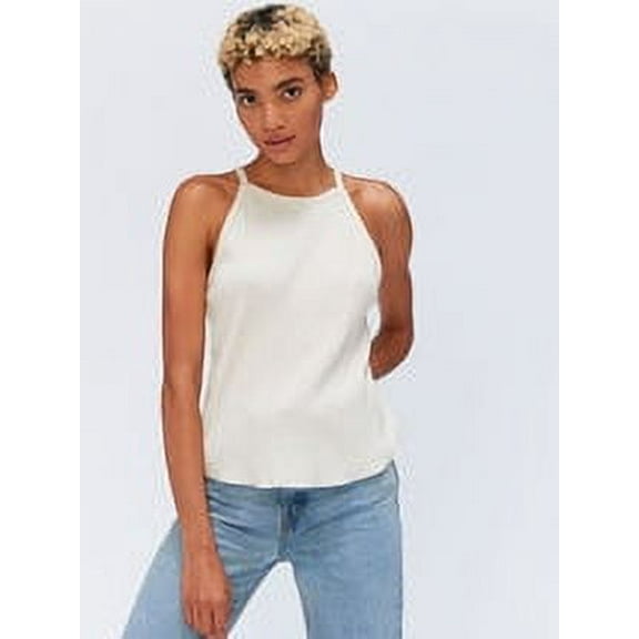 Threads 4 Thought IVORY Women's Elpis Scoop Hem Rib Cami Tank XS