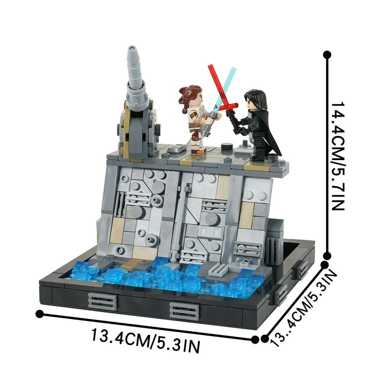 Star Wars Duel on Death Star Debris Rey vs Kylo Ren Building Block