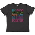 thumbnail image 3 of Inktastic Jane Austen Good Opinion Quote Gift Youth T-Shirt, 3 of 5