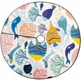 thumbnail image 1 of FMSHPON Different Colorful Fish Xmas Christmas Tree Skirt Stand Mat for Holiday Party Decoration Indoor Outdoor 36 inches, 1 of 3