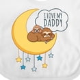 thumbnail image 4 of Inktastic I Love My Daddy Boys or Girls Baby Bib, 4 of 4