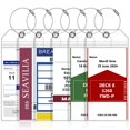 thumbnail image 1 of Etiquetas para equipaje SEAVILIA, paquete de 6, impermeables, para crucero y viaje, 1 of 7