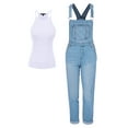 thumbnail image 4 of FashionMille Women Boyfriend Denim Jean Overall, 4 of 5